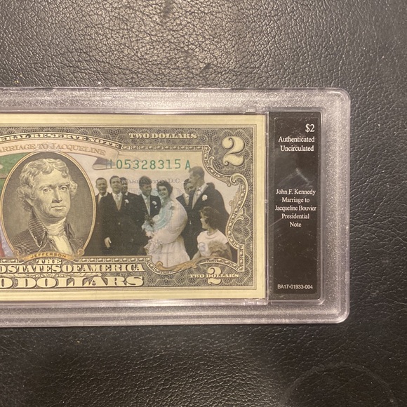 Bradford exchange, John F Kennedy, two dollar bill - Picture 3 of 7